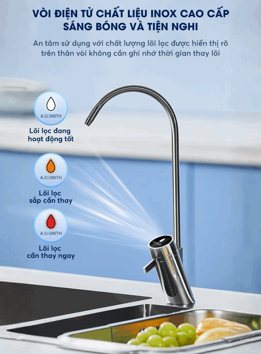 vòi nước điện tử chất liệu inox 304